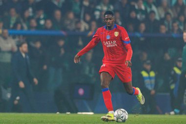 Ousmane Dembele, UEFA Şampiyonlar Ligi maçında Estadio Jose Alvalade 'de (Maciej Rogowski / Ball Raw Images) Sporting CP ve Paris Saint-Germain takımları arasında görüldü.)