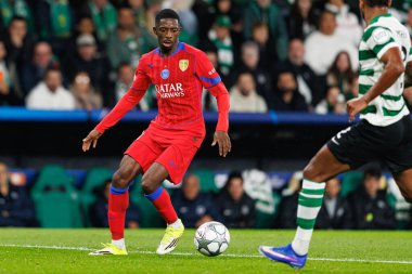 Ousmane Dembele, UEFA Şampiyonlar Ligi maçında Estadio Jose Alvalade 'de (Maciej Rogowski / Ball Raw Images) Sporting CP ve Paris Saint-Germain takımları arasında görüldü.)