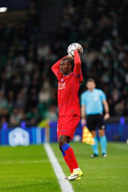 Nuno Mendes UEFA Şampiyonlar Ligi maçında Estadio Jose Alvalade 'de (Maciej Rogowski / Ball Raw Images) Sporting CP ve Paris Saint-Germain takımları arasında görüldü.)