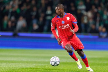 Nuno Mendes UEFA Şampiyonlar Ligi maçında Estadio Jose Alvalade 'de (Maciej Rogowski / Ball Raw Images) Sporting CP ve Paris Saint-Germain takımları arasında görüldü.)