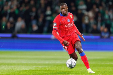 Nuno Mendes UEFA Şampiyonlar Ligi maçında Estadio Jose Alvalade 'de (Maciej Rogowski / Ball Raw Images) Sporting CP ve Paris Saint-Germain takımları arasında görüldü.)