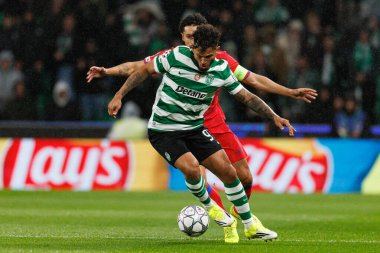 Luis Suarez, UEFA Şampiyonlar Ligi maçında Estadio Jose Alvalade 'de (Maciej Rogowski / Ball Raw Images) Sporting CP ve Paris Saint-Germain takımları arasında görüldü.)