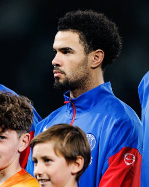 Warren Zaire-Emery UEFA Şampiyonlar Ligi maçında Estadio Jose Alvalade 'de (Maciej Rogowski / Ball Raw Images) Sporting CP ve Paris Saint-Germain takımları arasında görüldü.)