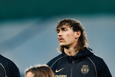 Ricardo Mangas, UEFA Şampiyonlar Ligi maçında Estadio Jose Alvalade 'de (Maciej Rogowski / Ball Raw Images) Sporting CP ve Paris Saint-Germain takımları arasında görüldü.)