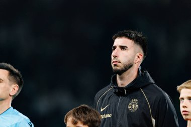 Goncalo Inacio, UEFA Şampiyonlar Ligi maçında Estadio Jose Alvalade 'de (Maciej Rogowski / Ball Raw Images) Sporting CP ve Paris Saint-Germain takımları arasında görüldü.)
