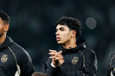 Joao Simoes, UEFA Şampiyonlar Ligi maçında Estadio Jose Alvalade 'de (Maciej Rogowski / Ball Raw Images) Sporting CP ve Paris Saint-Germain takımları arasında görüldü.)