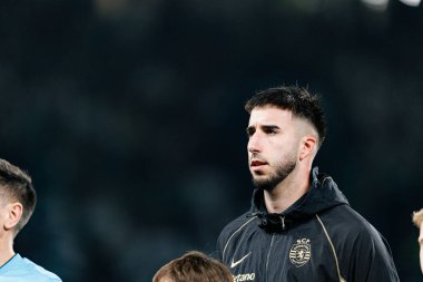 Goncalo Inacio, UEFA Şampiyonlar Ligi maçında Estadio Jose Alvalade 'de (Maciej Rogowski / Ball Raw Images) Sporting CP ve Paris Saint-Germain takımları arasında görüldü.)