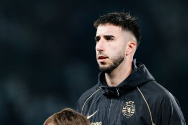 Goncalo Inacio, UEFA Şampiyonlar Ligi maçında Estadio Jose Alvalade 'de (Maciej Rogowski / Ball Raw Images) Sporting CP ve Paris Saint-Germain takımları arasında görüldü.)