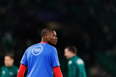 Nuno Mendes UEFA Şampiyonlar Ligi maçında Estadio Jose Alvalade 'de (Maciej Rogowski / Ball Raw Images) Sporting CP ve Paris Saint-Germain takımları arasında görüldü.)