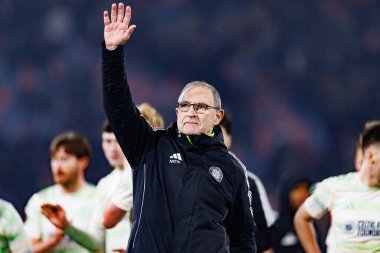 Martin Oneill, Bologna FC ile Celtic FC (Maciej Rogowski / Ball Raw Images) arasındaki UEFA Avrupa Ligi faz maçında görüldü.)