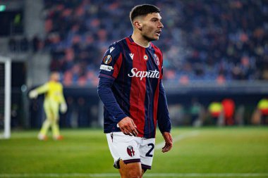 Nicolo Cambiaghi, Bologna FC ile Celtic FC (Maciej Rogowski / Ball Raw Images) arasındaki UEFA Avrupa Ligi faz maçında görüldü.)