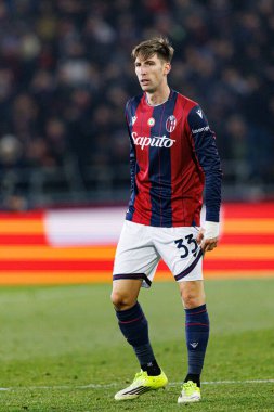 Juan Miranda, Bologna FC ve Celtic FC (Maciej Rogowski / Ball Raw Images) arasında oynanan UEFA Avrupa Ligi faz maçında görüldü.)