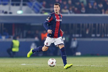Nicolo Casale, Bologna FC ile Celtic FC (Maciej Rogowski / Ball Raw Images) arasındaki UEFA Avrupa Ligi faz maçında görüldü.)