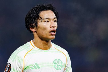 Reo Hatate, Bologna FC ile Celtic FC (Maciej Rogowski / Ball Raw Images) arasındaki UEFA Avrupa Ligi faz maçında görüldü.)