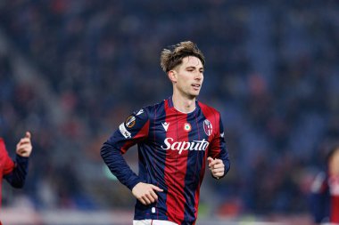 Juan Miranda, Bologna FC ve Celtic FC (Maciej Rogowski / Ball Raw Images) arasında oynanan UEFA Avrupa Ligi faz maçında görüldü.)