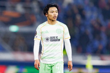 Reo Hatate, Bologna FC ile Celtic FC (Maciej Rogowski / Ball Raw Images) arasındaki UEFA Avrupa Ligi faz maçında görüldü.)