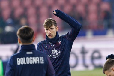 Juan Miranda, Bologna FC ve Celtic FC (Maciej Rogowski / Ball Raw Images) arasında oynanan UEFA Avrupa Ligi faz maçında görüldü.)