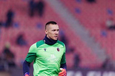 Lukasz Skorupski, Bologna FC ile Celtic FC (Maciej Rogowski / Ball Raw Images) arasındaki UEFA Avrupa Ligi faz maçında görüldü.)