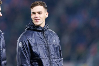 Thijs Dallinga, Bologna FC ile Celtic FC (Maciej Rogowski / Ball Raw Images) arasında oynanan UEFA Avrupa Ligi faz maçında görüldü.)