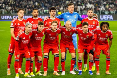Benfica takımı Juventus FC ve SL Benfica (Maciej Rogowski / Ball Raw Images) arasındaki Şampiyonlar Ligi faz maçında görüldü.)