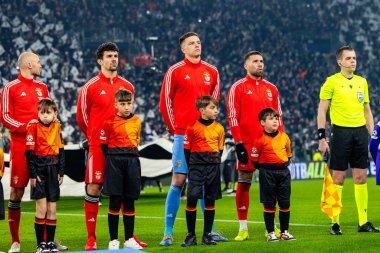 Anatoliy Trubin, Juventus FC ve SL Benfica (Maciej Rogowski / Ball Raw Images) arasındaki Şampiyonlar Ligi faz maçında görüldü.)