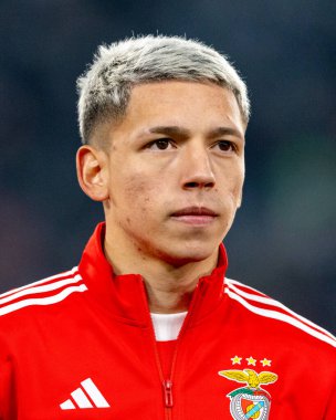 Gianluca Prestianni, Juventus FC ve SL Benfica (Maciej Rogowski / Ball Raw Images) arasındaki Şampiyonlar Ligi faz maçında görüldü.)