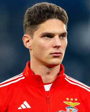 Georgiy Sudakov, Juventus FC ile SL Benfica (Maciej Rogowski / Ball Raw Images) arasındaki Şampiyonlar Ligi faz maçında görüldü.)