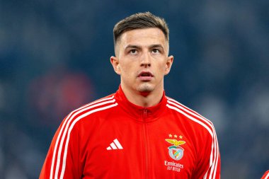 Anatoliy Trubin, Juventus FC ve SL Benfica (Maciej Rogowski / Ball Raw Images) arasındaki Şampiyonlar Ligi faz maçında görüldü.)