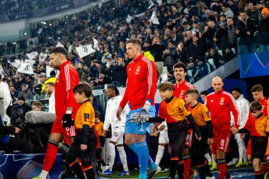 Anatoliy Trubin, Juventus FC ve SL Benfica (Maciej Rogowski / Ball Raw Images) arasındaki Şampiyonlar Ligi faz maçında görüldü.)