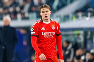 Amar Dediç, Juventus FC ile SL Benfica (Maciej Rogowski / Ball Raw Images) arasındaki Şampiyonlar Ligi faz maçında görüldü.)