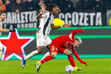 Gianluca Prestianni, Juventus FC ve SL Benfica (Maciej Rogowski / Ball Raw Images) arasındaki Şampiyonlar Ligi faz maçında görüldü.)