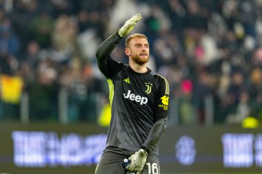 Michele Di Gregorio, Juventus FC ve SL Benfica (Maciej Rogowski / Ball Raw Images) arasındaki Şampiyonlar Ligi faz maçında görüldü.)