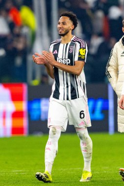 Lloyd Kelly, Juventus FC ve SL Benfica (Maciej Rogowski / Ball Raw Images) arasındaki Şampiyonlar Ligi faz maçında görüldü)