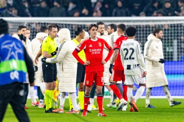 Joao Rego, Juventus FC ve SL Benfica (Maciej Rogowski / Ball Raw Images) arasındaki Şampiyonlar Ligi faz maçında görüldü.)