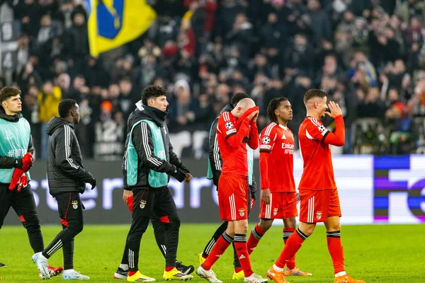 Fredrik Aursnes, Juventus FC ve SL Benfica (Maciej Rogowski / Ball Raw Images) arasındaki Şampiyonlar Ligi faz maçında görüldü.)