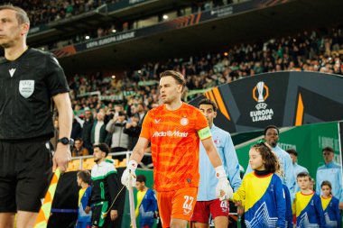 Timon Wellenreuther, Real Betis Balompie ve Feyenoord Rotterdam (Maciej Rogowski / Ball Raw Images) takımları arasında oynanan UEFA Avrupa Ligi maçında görüldü.)