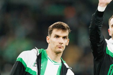 Diego Llorente, Real Betis Balompie ve Feyenoord Rotterdam (Maciej Rogowski / Ball Raw Images) takımları arasında oynanan UEFA Avrupa Ligi maçında görüldü.)