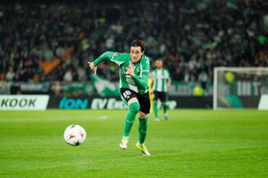 Valentin Gomez, Real Betis Balompie ve Feyenoord Rotterdam (Maciej Rogowski / Ball Raw Images) takımları arasında oynanan UEFA Avrupa Ligi maçında görüldü.)