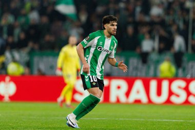 Abdessamad Ezzalzouli UEFA Avrupa Ligi maçında Real Betis Balompie ve Feyenoord Rotterdam (Maciej Rogowski / Ball Raw Images) takımları arasında görüldü.)