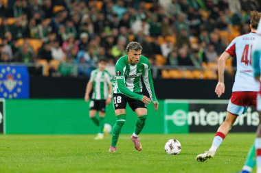 Nelson Deossa, Real Betis Balompie ve Feyenoord Rotterdam (Maciej Rogowski / Ball Raw Images) takımları arasındaki UEFA Avrupa Ligi maçında görüldü.)