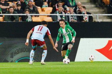 Antony ve Goncalo Borges, Real Betis Balompie ve Feyenoord Rotterdam (Maciej Rogowski / Ball Raw Images) takımları arasında oynanan UEFA Avrupa Ligi maçı sırasında görüldü.)