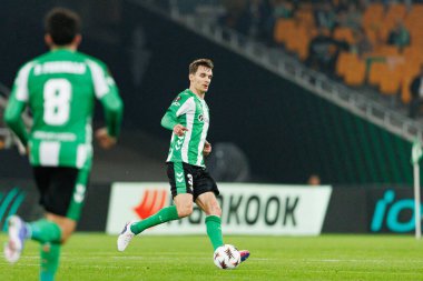 Diego Llorente, Real Betis Balompie ve Feyenoord Rotterdam (Maciej Rogowski / Ball Raw Images) takımları arasında oynanan UEFA Avrupa Ligi maçında görüldü.)