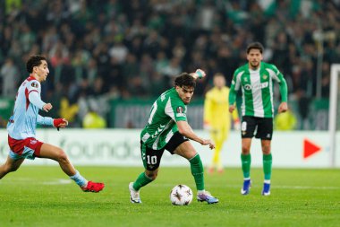 Abdessamad Ezzalzouli UEFA Avrupa Ligi maçında Real Betis Balompie ve Feyenoord Rotterdam (Maciej Rogowski / Ball Raw Images) takımları arasında görüldü.)