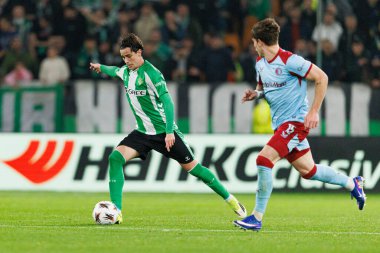 Valentin Gomez, Real Betis Balompie ve Feyenoord Rotterdam (Maciej Rogowski / Ball Raw Images) takımları arasında oynanan UEFA Avrupa Ligi maçında görüldü.)