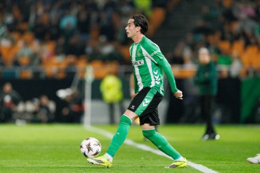 Valentin Gomez, Real Betis Balompie ve Feyenoord Rotterdam (Maciej Rogowski / Ball Raw Images) takımları arasında oynanan UEFA Avrupa Ligi maçında görüldü.)