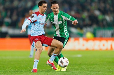 UEFA Avrupa Ligi maçında Real Betis Balompie ve Feyenoord Rotterdam (Maciej Rogowski / Ball Raw Images) takımları arasında Antony ve Oussama Targhalline görüldü)