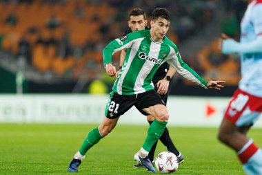 Marc Roca UEFA Avrupa Ligi maçında Real Betis Balompie ve Feyenoord Rotterdam (Maciej Rogowski / Ball Raw Images) takımları arasında görüldü.)
