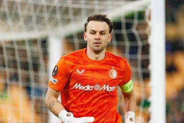 Timon Wellenreuther, Real Betis Balompie ve Feyenoord Rotterdam (Maciej Rogowski / Ball Raw Images) takımları arasında oynanan UEFA Avrupa Ligi maçında görüldü.)