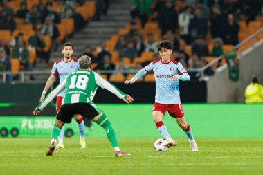 UEFA Avrupa Ligi maçında Real Betis Balompie ve Feyenoord Rotterdam (Maciej Rogowski / Ball Raw Images) takımları arasında In-Beom Hwang görüldü)