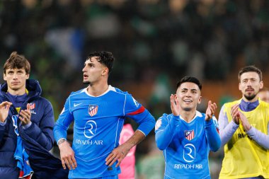 Marc Pubill ve Thiago Almada Copa Del Rey çeyrek final maçında Real Betis Balompie ve Atletico de Madrid (Maciej Rogowski / Ball Raw Images)